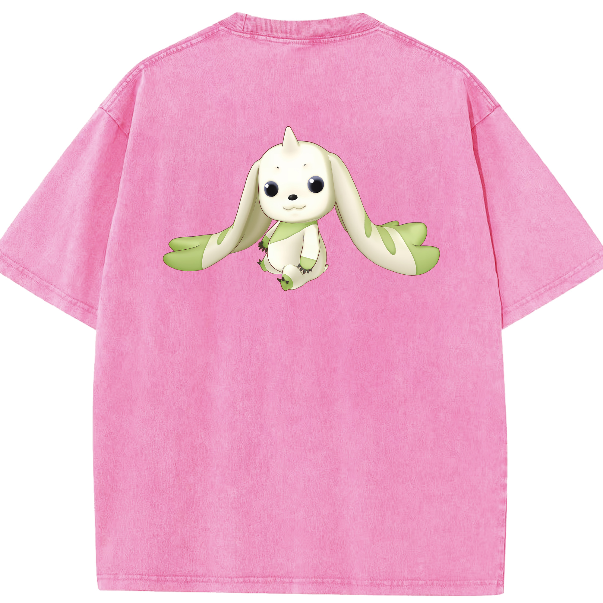 （画像用） Digimon デジタルモンスター/デジモン 綿100% ヴィンテージ風 半袖Tシャツ（背面プリント）